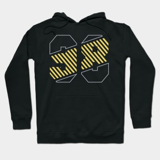 Number 98. Sport emblem,  athletic Hoodie